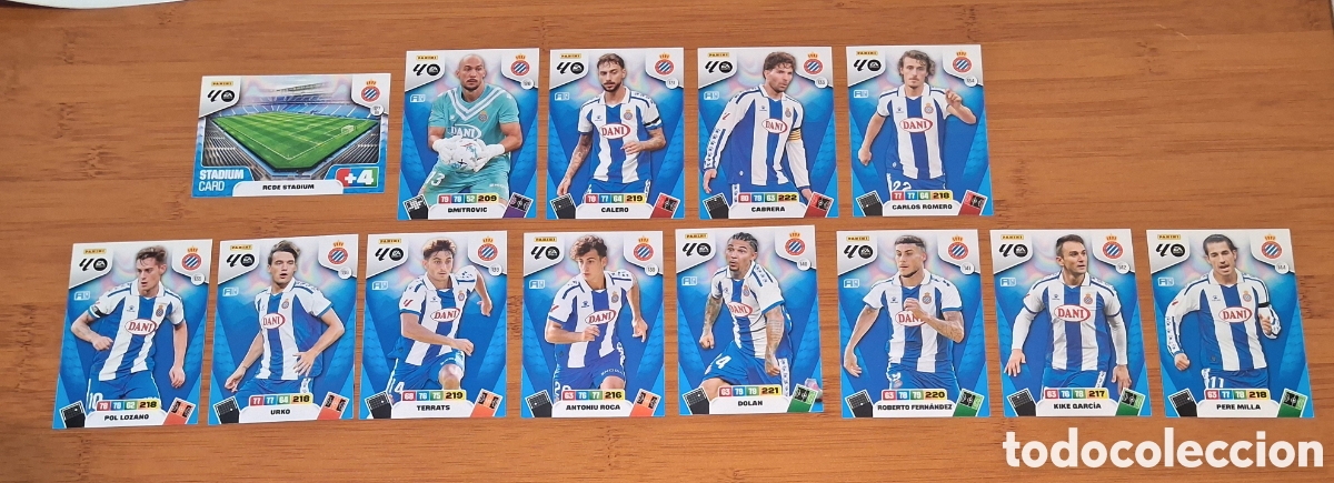Cromos de F&uacute;tbol: LOTE CARDS ESPANYOL LIGA 25-26 ADRENALYN XL