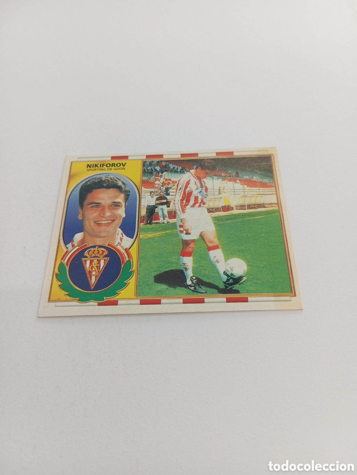 Cromos de F&uacute;tbol: NIKIFOROV COLOCA Sporting de Gij&oacute;n Liga Este 1996 1997 PANINI 96 97