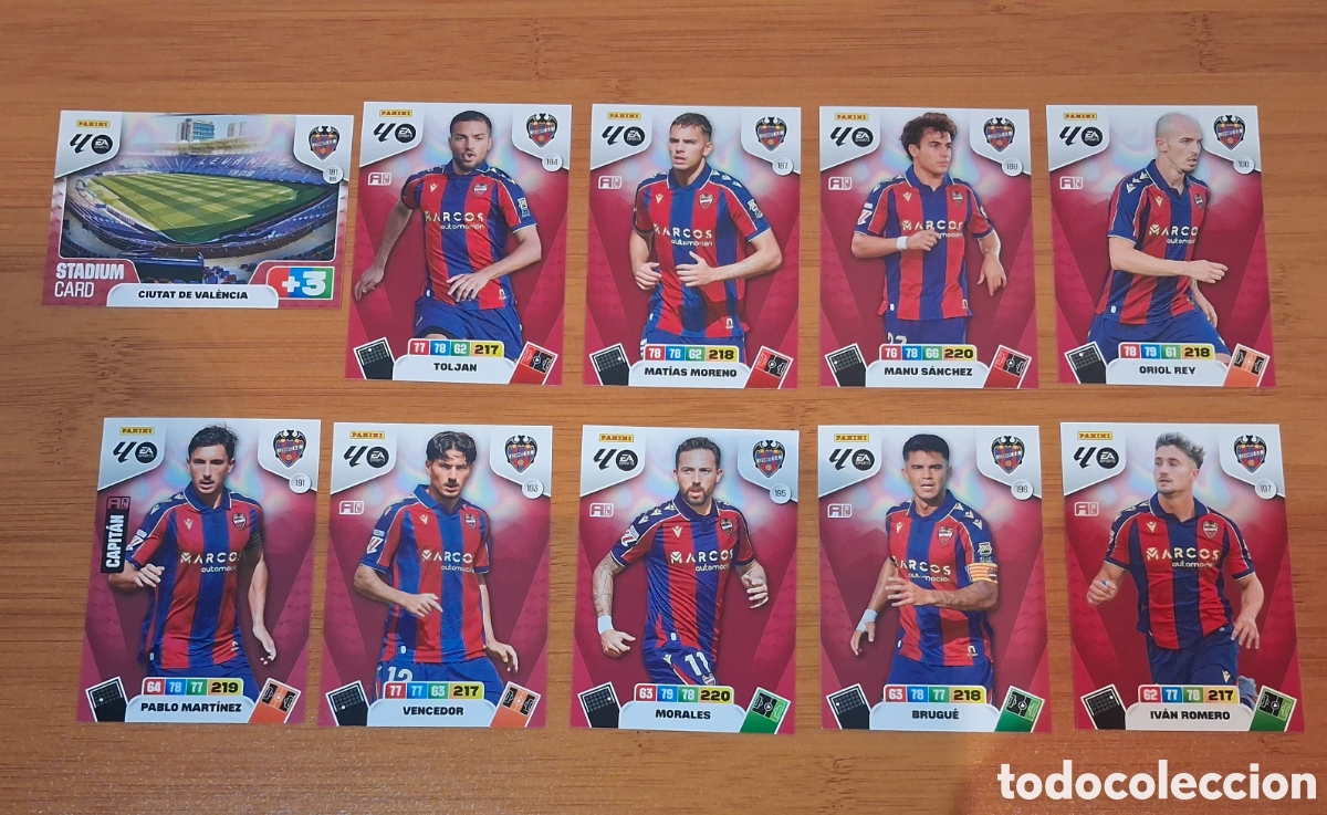 Cromos de F&uacute;tbol: LOTE CARDS LEVANTE LIGA 25-26 ADRENALYN XL