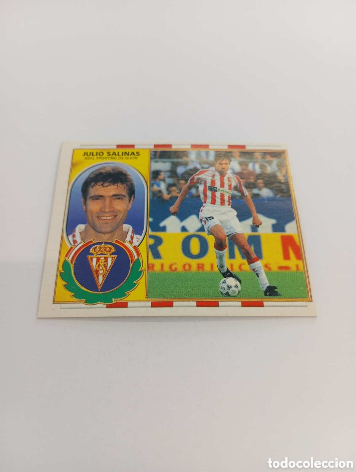 Cromos de F&uacute;tbol: JULIO SALINAS Sporting de Gij&oacute;n Liga Este 1996 1997 PANINI 96 97