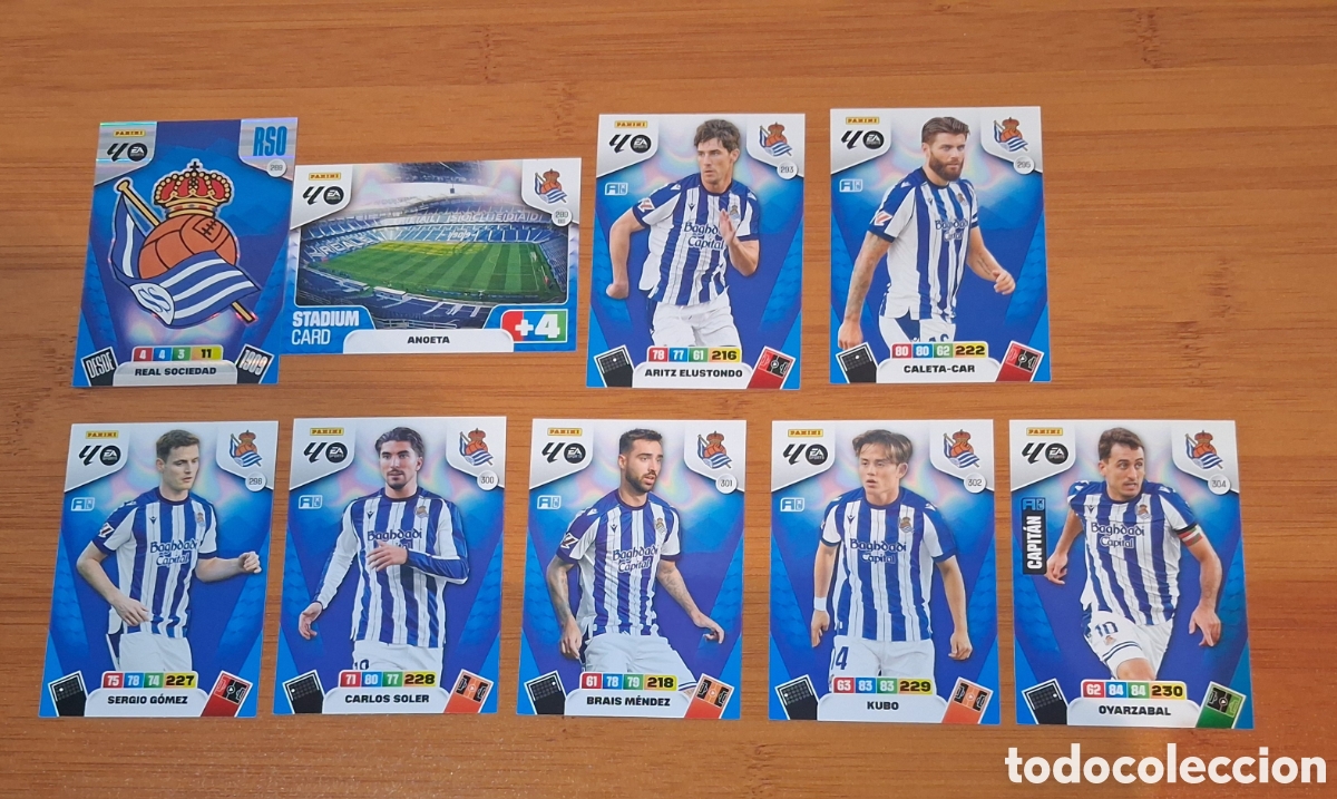 Cromos de F&uacute;tbol: LOTE CARDS REAL SOCIEDAD LIGA 25-26 ADRENALYN XL