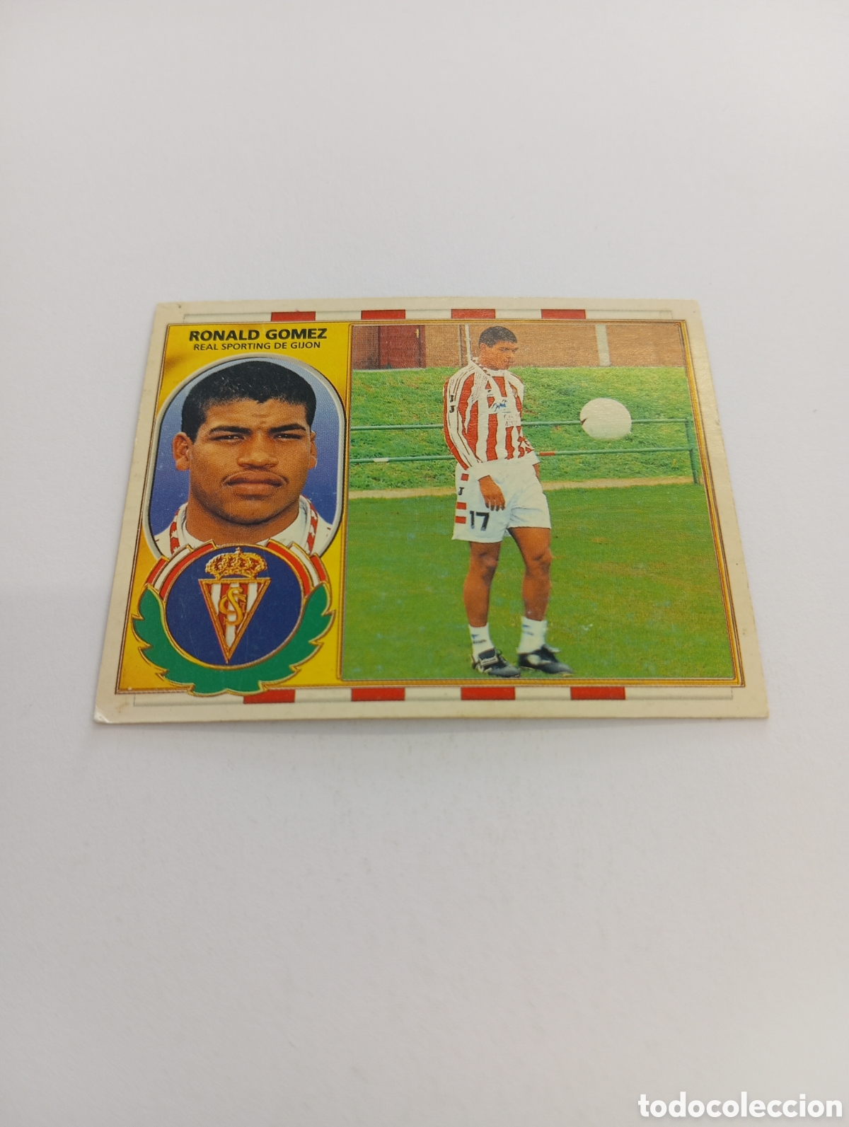 Cromos de F&uacute;tbol: RONALD G&Oacute;MEZ COLOCA Sporting de Gij&oacute;n Liga Este 1996 1997 PANINI 96 97