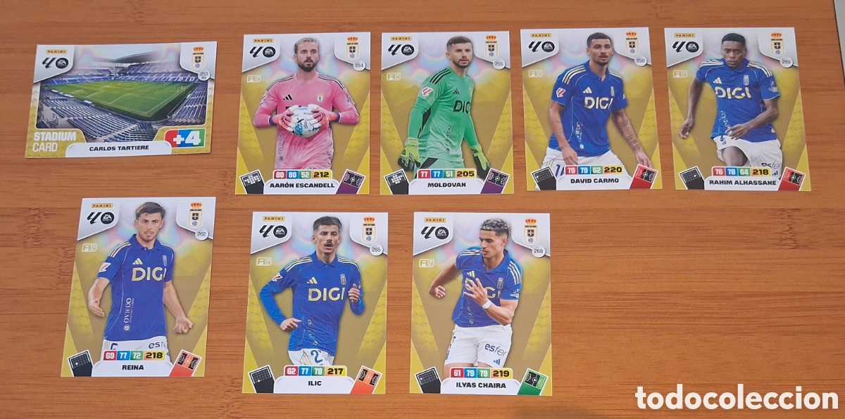 Cromos de F&uacute;tbol: LOTE CARDS OVIEDO LIGA 25-26 ADRENALYN XL