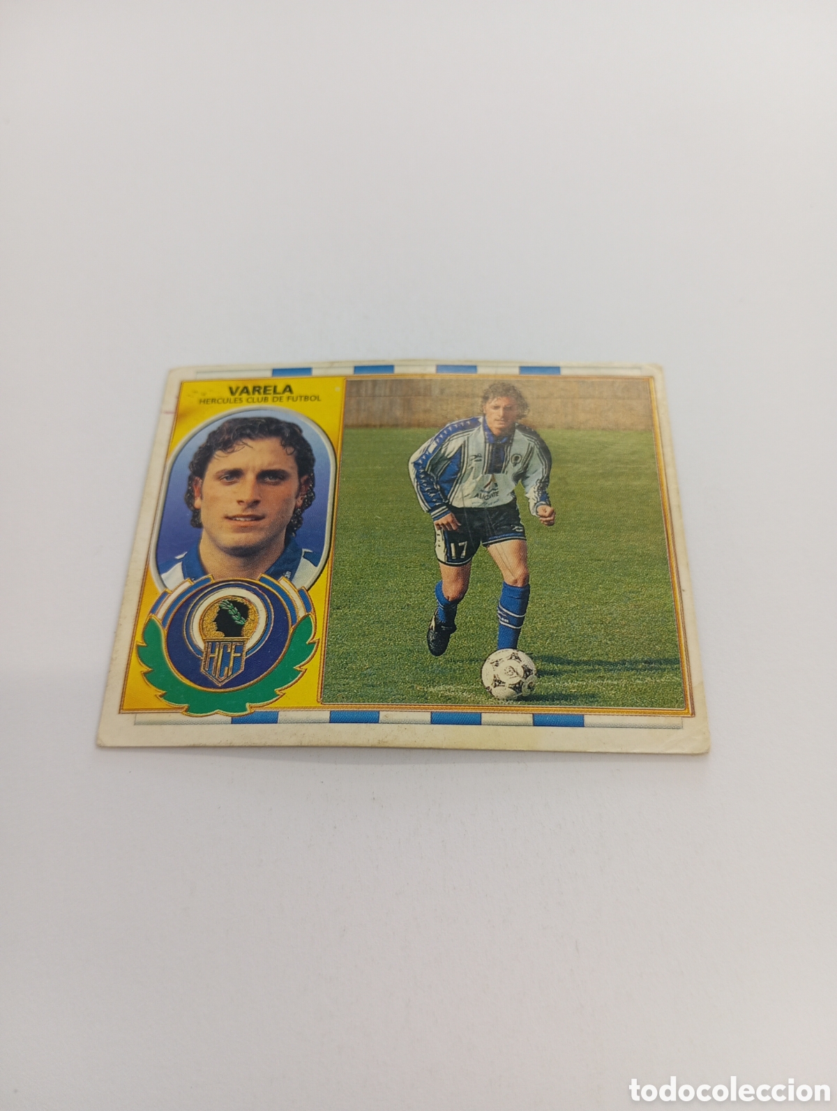 Cromos de F&uacute;tbol: VARELA H&eacute;rcules Liga Este 1996 1997 PANINI 96 97
