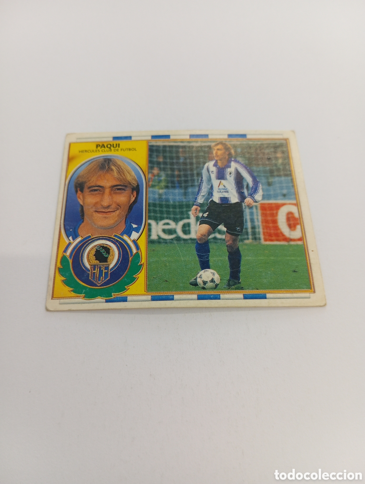 Cromos de F&uacute;tbol: PAQUI BAJA H&eacute;rcules Liga Este 1996 1997 PANINI 96 97