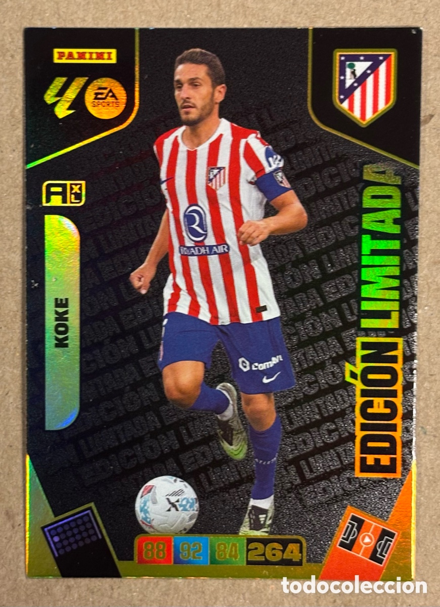 Cromos de F&uacute;tbol: KOKE (ATL&Eacute;TICO DE MADRID). CARTA EDICI&Oacute;N LIKITADA PANINI ADRENALYN XL 2025/26.