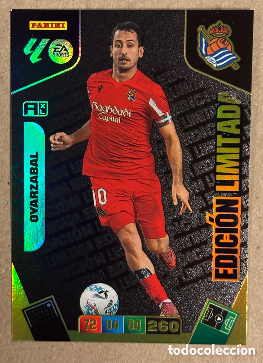 Cromos de F&uacute;tbol: OYARZABAL (REAL SOCIEDAD). CARTA EDICI&Oacute;N LIKITADA PANINI ADRENALYN XL 2025/26.