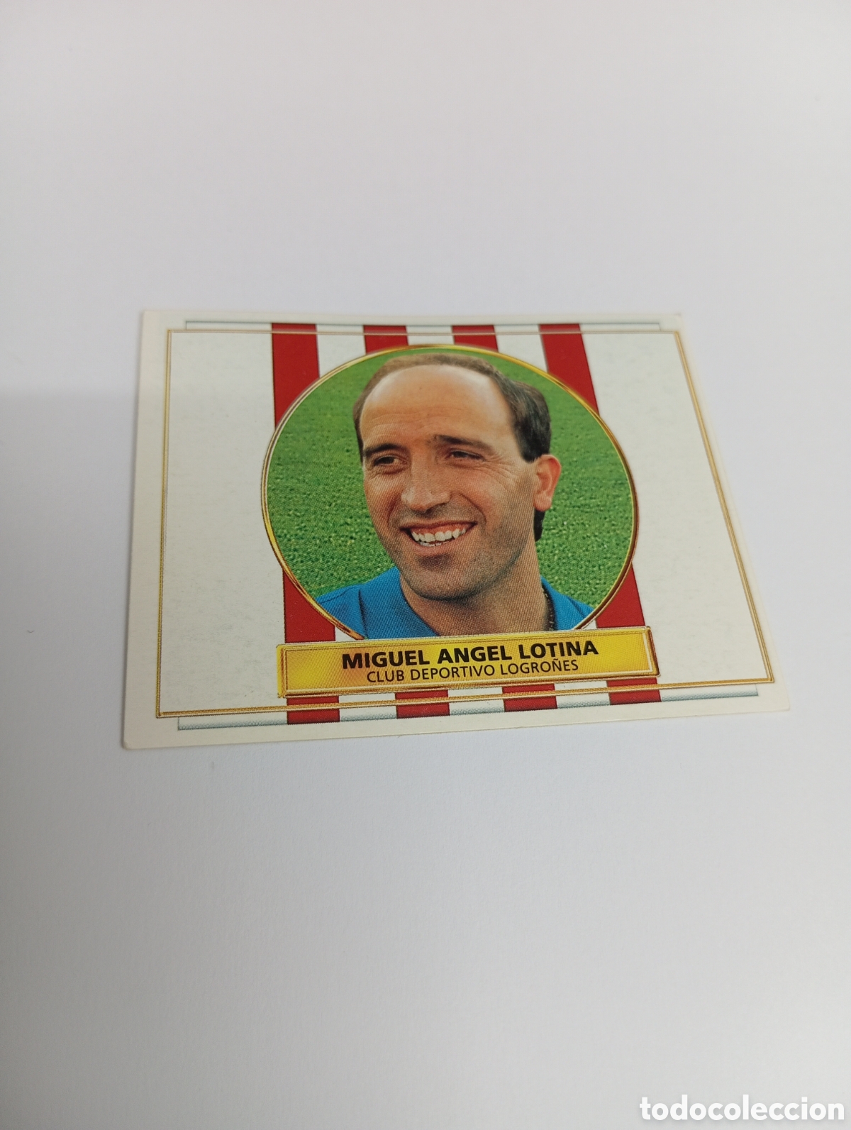 Cromos de F&uacute;tbol: ENTRENADOR MIGUEL &Aacute;NGEL LOTINA Logro&ntilde;es Liga Este 1996 1997 PANINI 96 97