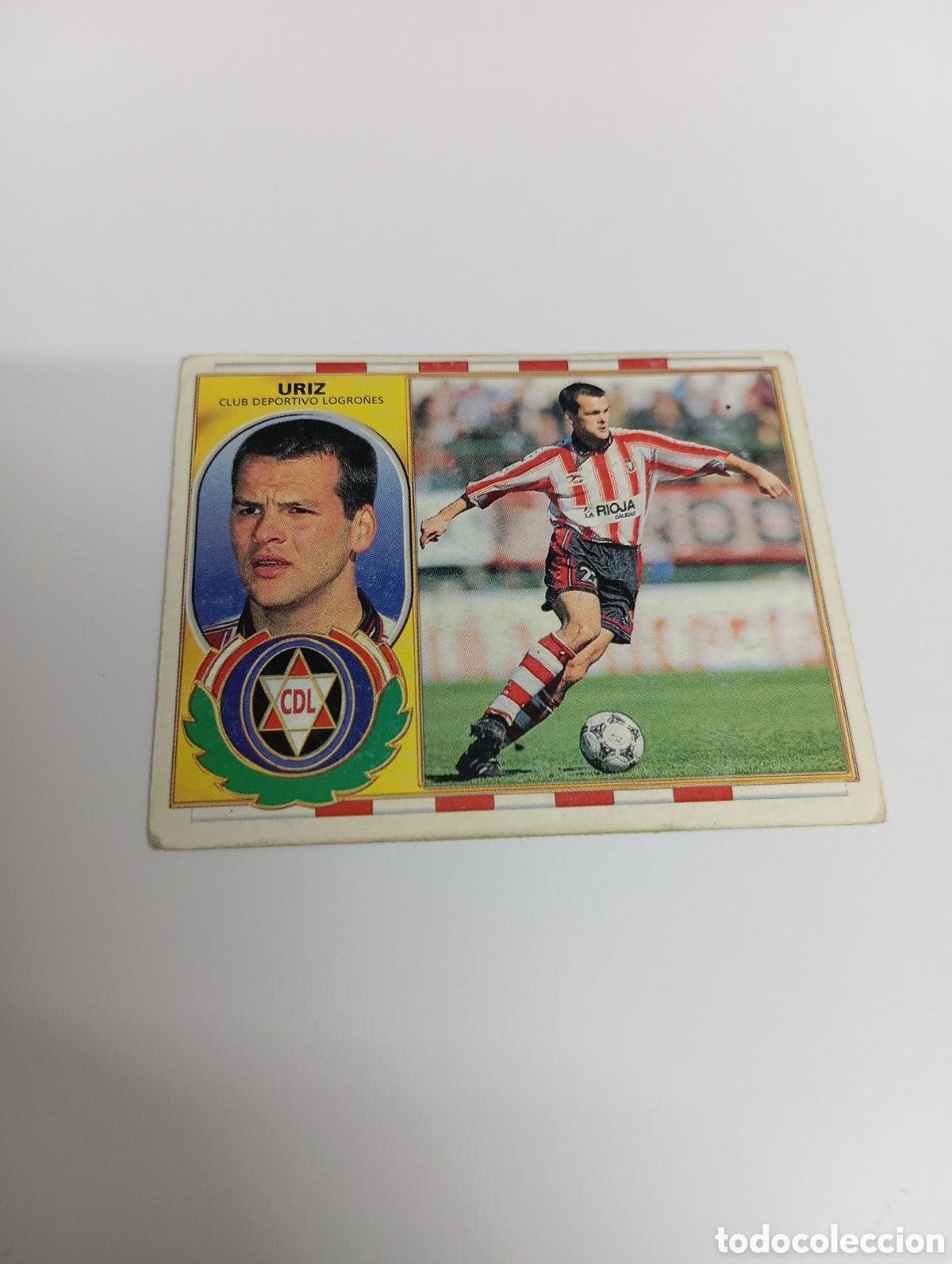 Cromos de F&uacute;tbol: URIZ Logro&ntilde;es Liga Este 1996 1997 PANINI 96 97