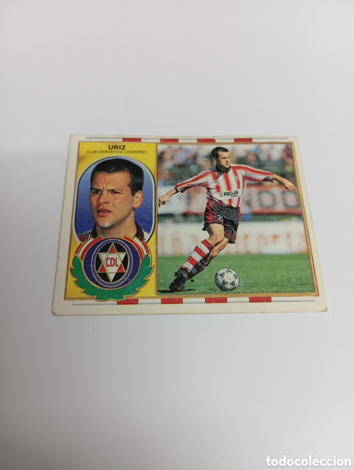 Cromos de F&uacute;tbol: URIZ Logro&ntilde;es Liga Este 1996 1997 PANINI 96 97