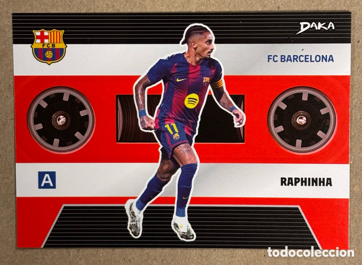 Cromos de F&uacute;tbol: RAPHINHA. CARTA DAKA TOP AUDIENCE FC BARCELONA 2025/26.