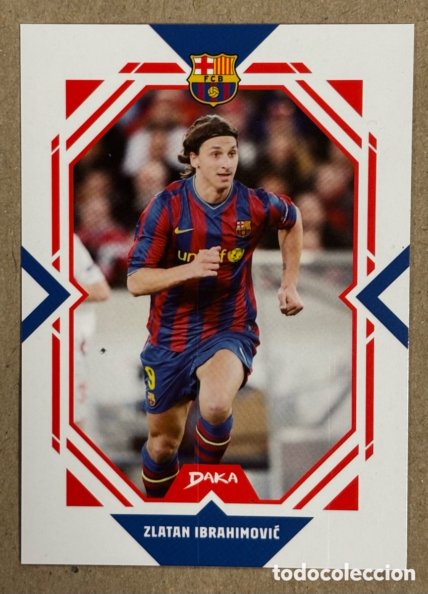 Football Stickers: ZLATAN IBRAHIMOVIC. CARTA DAKA TOP AUDIENCE FC BARCELONA 2025/26.