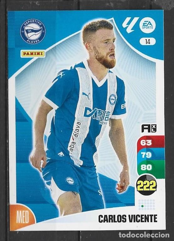Cromos de F&uacute;tbol: Adrenalyn 24/25 - Carlos Vicente - N&ordm; 14 - Deportivo Alav&eacute;s