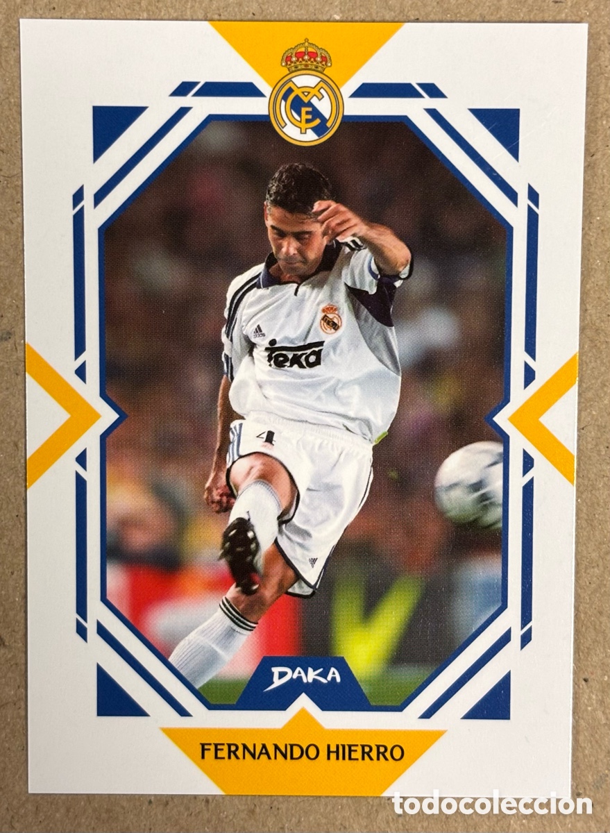 Cromos de F&uacute;tbol: FERNANDO HIERRO. CARTA DAKA TOP AUDIENCE REAL MADRID CF 2025/26