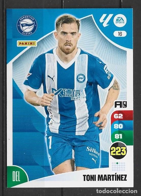 Cromos de F&uacute;tbol: Adrenalyn 24/25 - Toni Mart&iacute;nez - N&ordm; 16 - Deportivo Alav&eacute;s