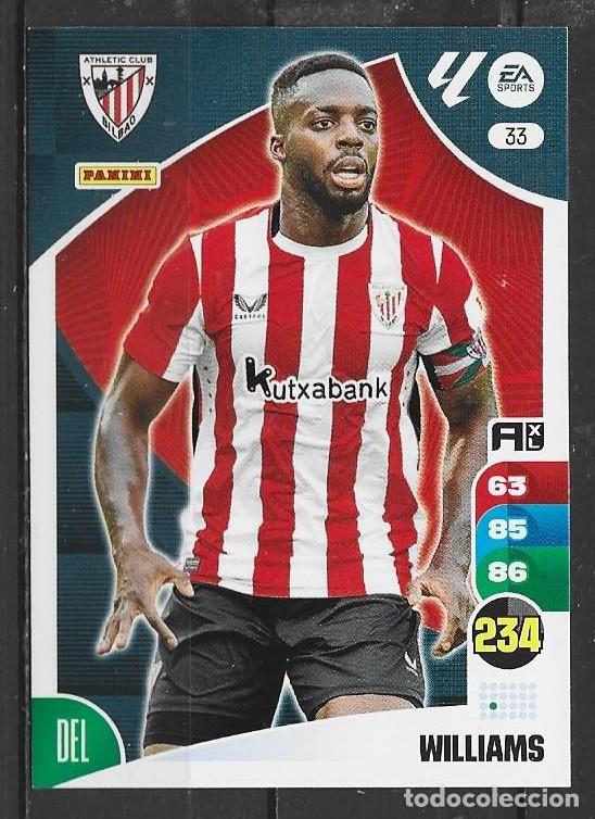 Cromos de F&uacute;tbol: Adrenalyn 24/25 - Williams - N&ordm; 33 - Athletic Club