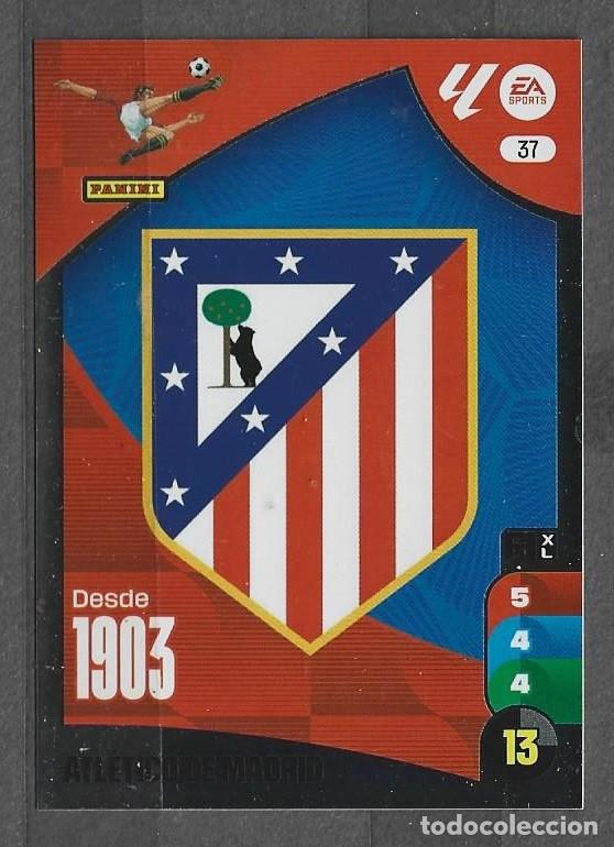 Cromos de F&uacute;tbol: Adrenalyn 24/25 - Escudo - N&ordm; 37 - Atl&eacute;tico de Madrid