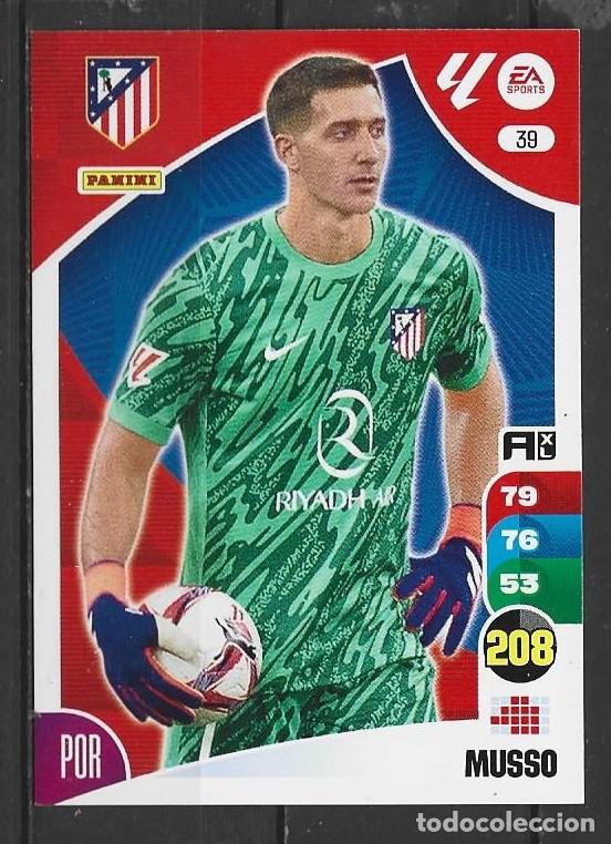 Cromos de F&uacute;tbol: Adrenalyn 24/25 - Musso - N&ordm; 39 - Atl&eacute;tico de Madrid