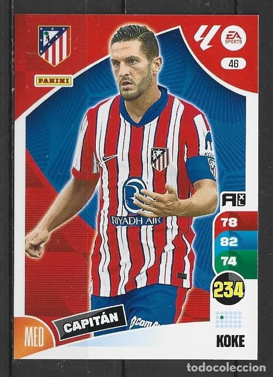 Cromos de F&uacute;tbol: Adrenalyn 24/25 - Koke - N&ordm; 46 - Atl&eacute;tico de Madrid