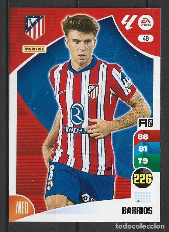 Cromos de F&uacute;tbol: Adrenalyn 24/25 - Barrios - N&ordm; 49 - Atl&eacute;tico de Madrid