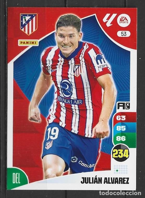 Cromos de F&uacute;tbol: Adrenalyn 24/25 - Juli&aacute;n Alvarez - N&ordm; 53 - Atl&eacute;tico de Madrid