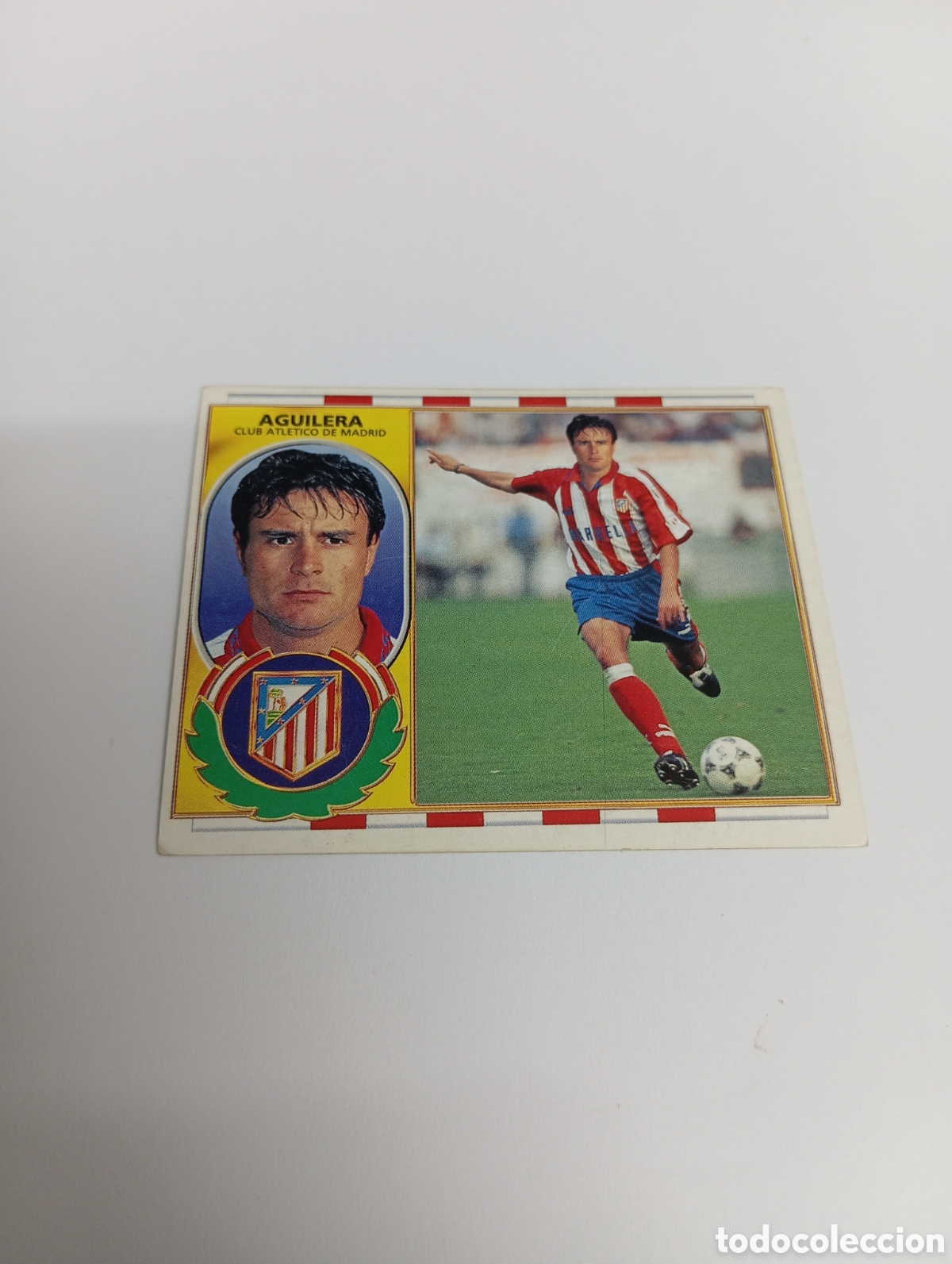 Cromos de F&uacute;tbol: AGUILERA Atl&eacute;tico de Madrid Liga Este 1996 1997 PANINI 96 97