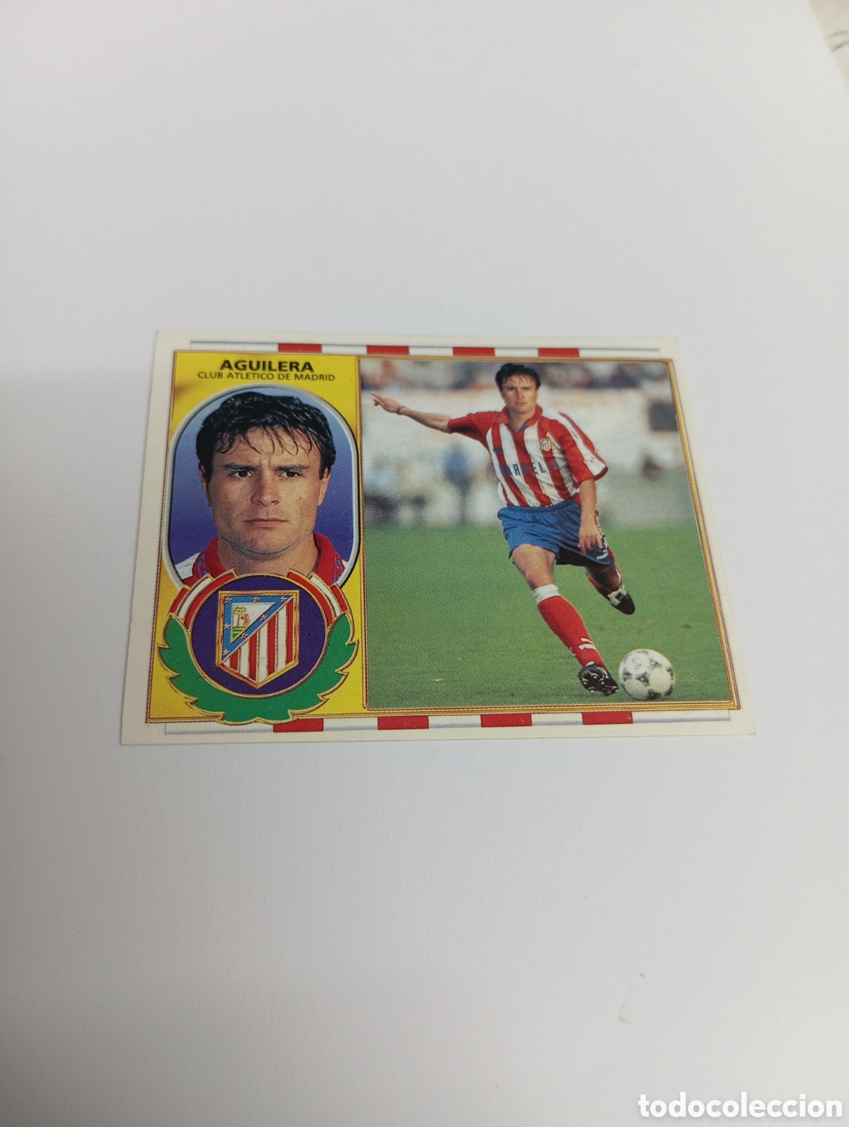 Cromos de F&uacute;tbol: AGUILERA Atl&eacute;tico de Madrid Liga Este 1996 1997 PANINI 96 97