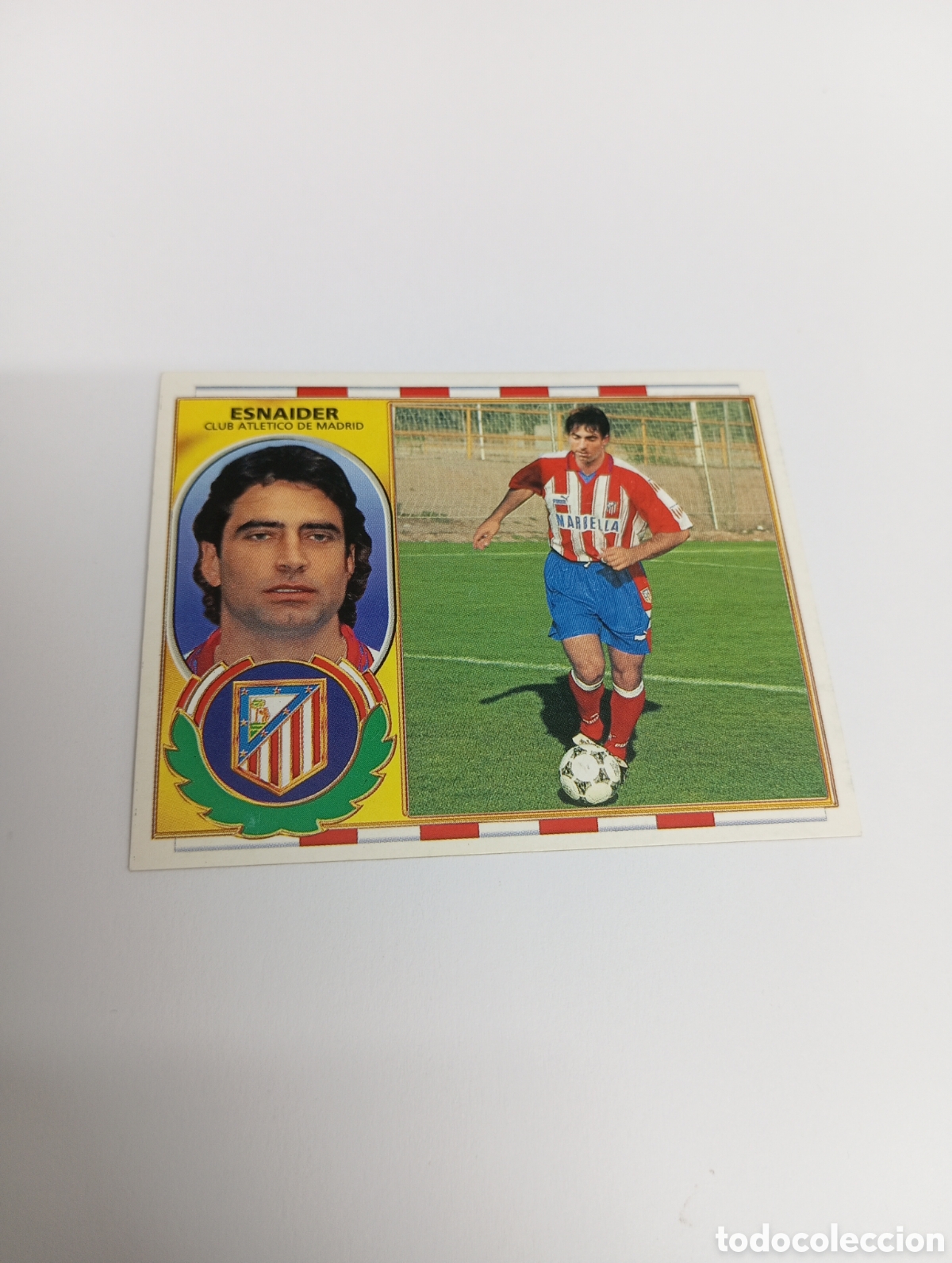 Cromos de F&uacute;tbol: ESNAIDER Atl&eacute;tico de Madrid Liga Este 1996 1997 PANINI 96 97