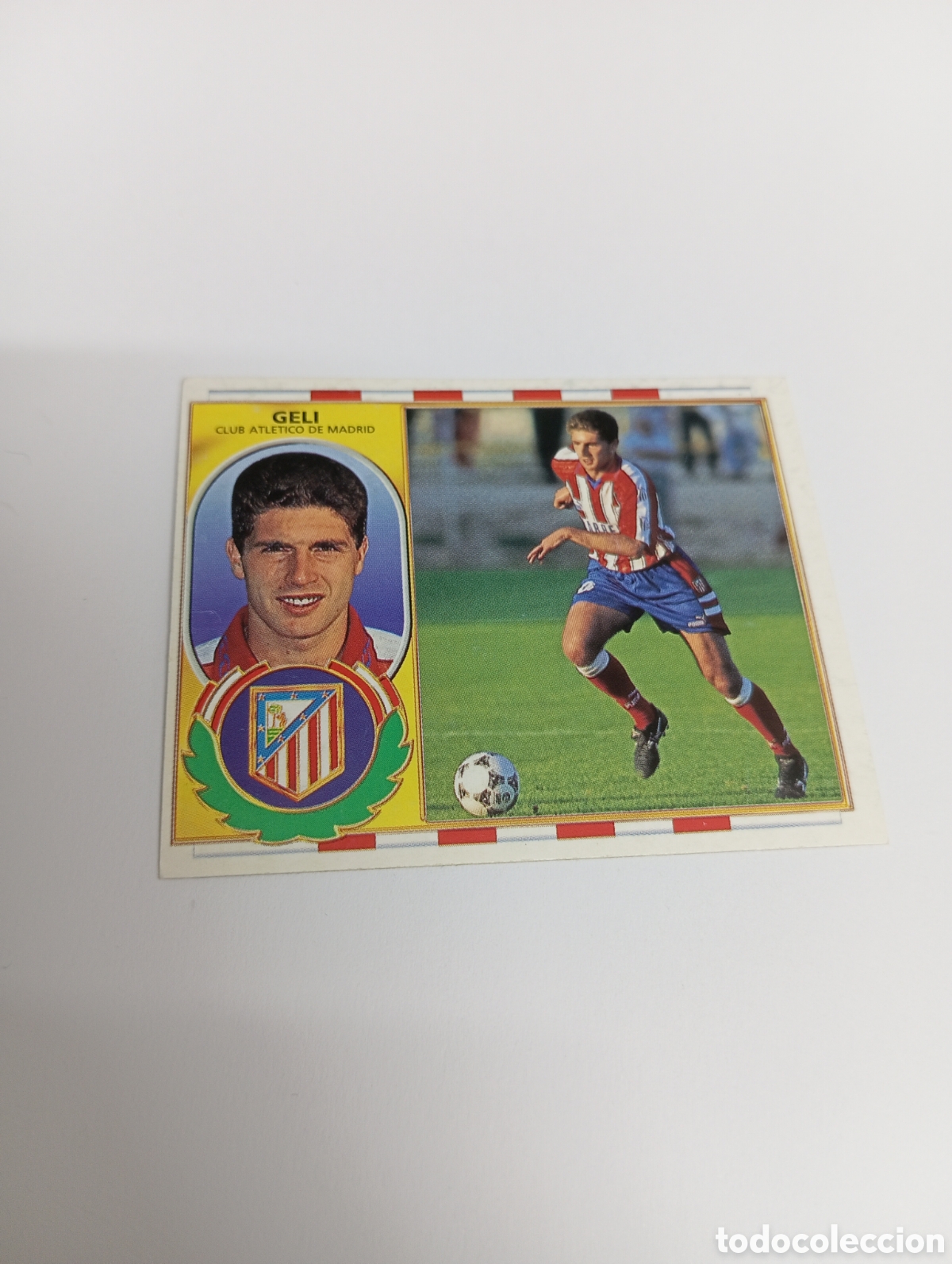 Cromos de F&uacute;tbol: GELI Atl&eacute;tico de Madrid Liga Este 1996 1997 PANINI 96 97