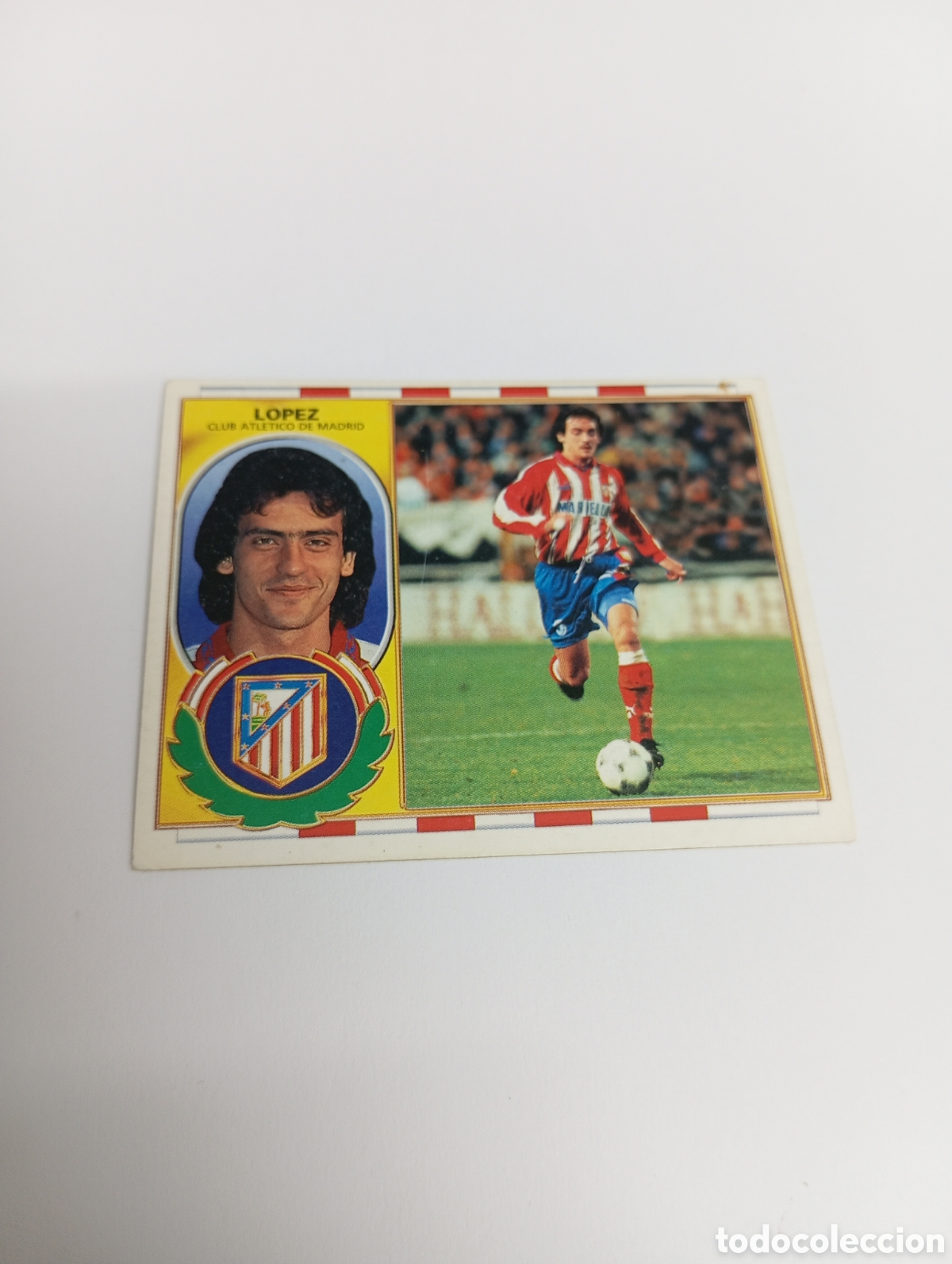 Cromos de F&uacute;tbol: LOPEZ Atl&eacute;tico de Madrid Liga Este 1996 1997 PANINI 96 97