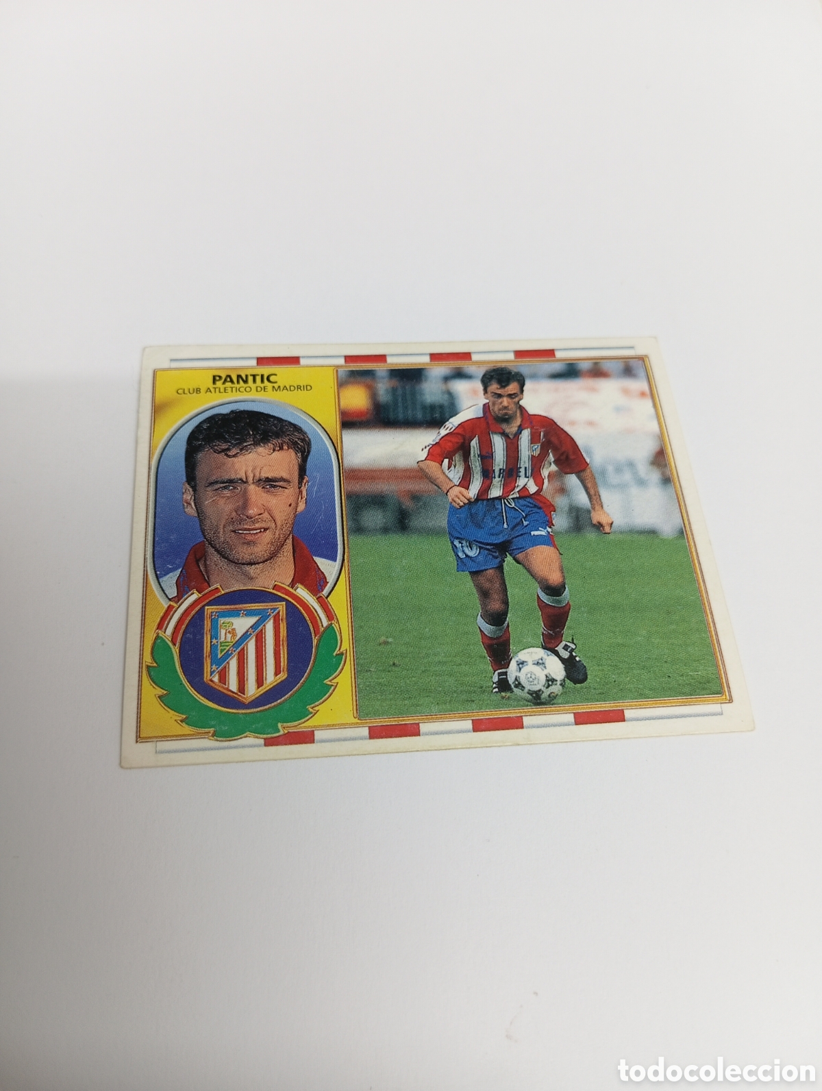 Cromos de F&uacute;tbol: PANTIC Atl&eacute;tico de Madrid Liga Este 1996 1997 PANINI 96 97