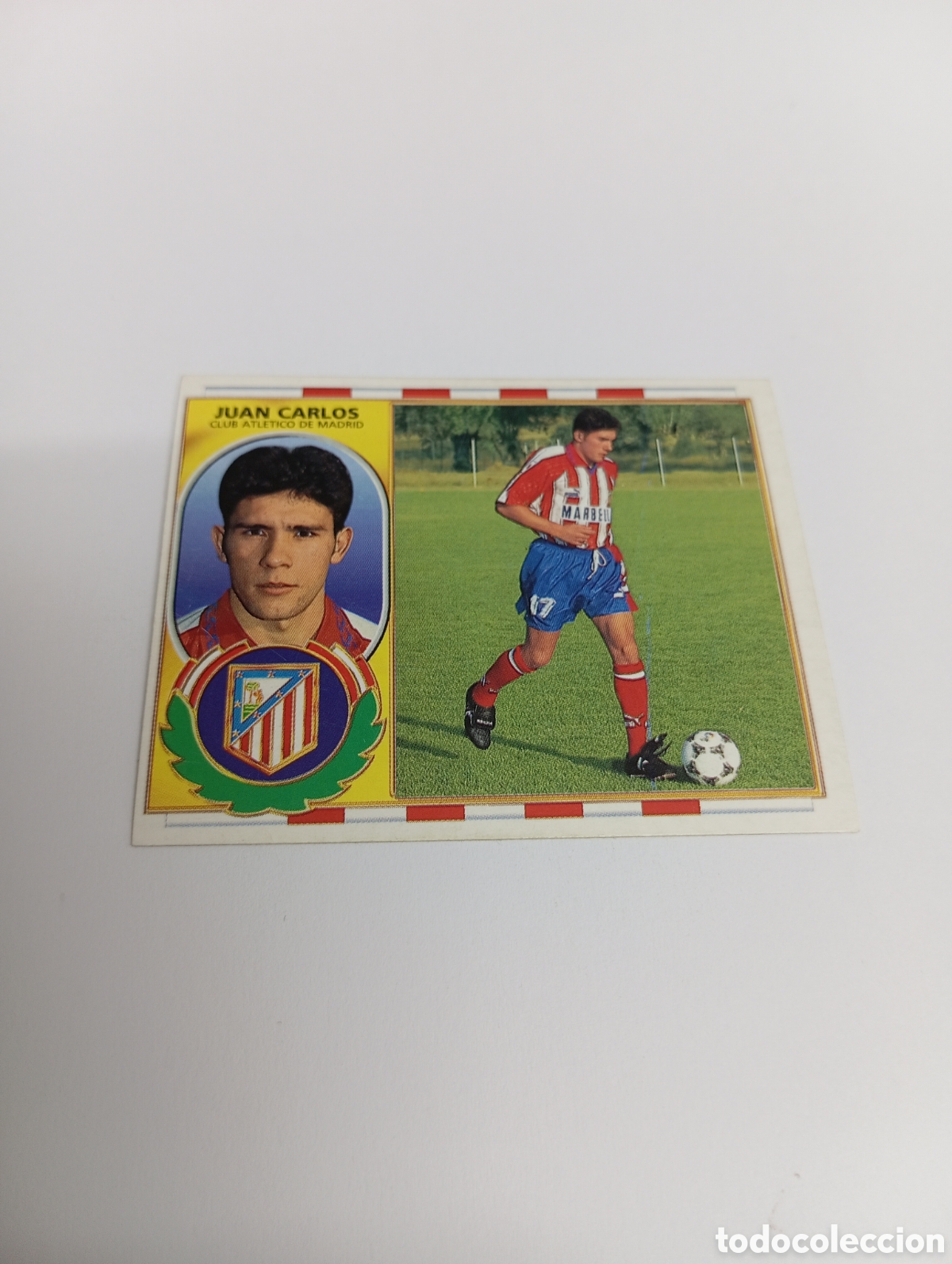 Cromos de F&uacute;tbol: JUAN CARLOS Atl&eacute;tico de Madrid Liga Este 1996 1997 PANINI 96 97