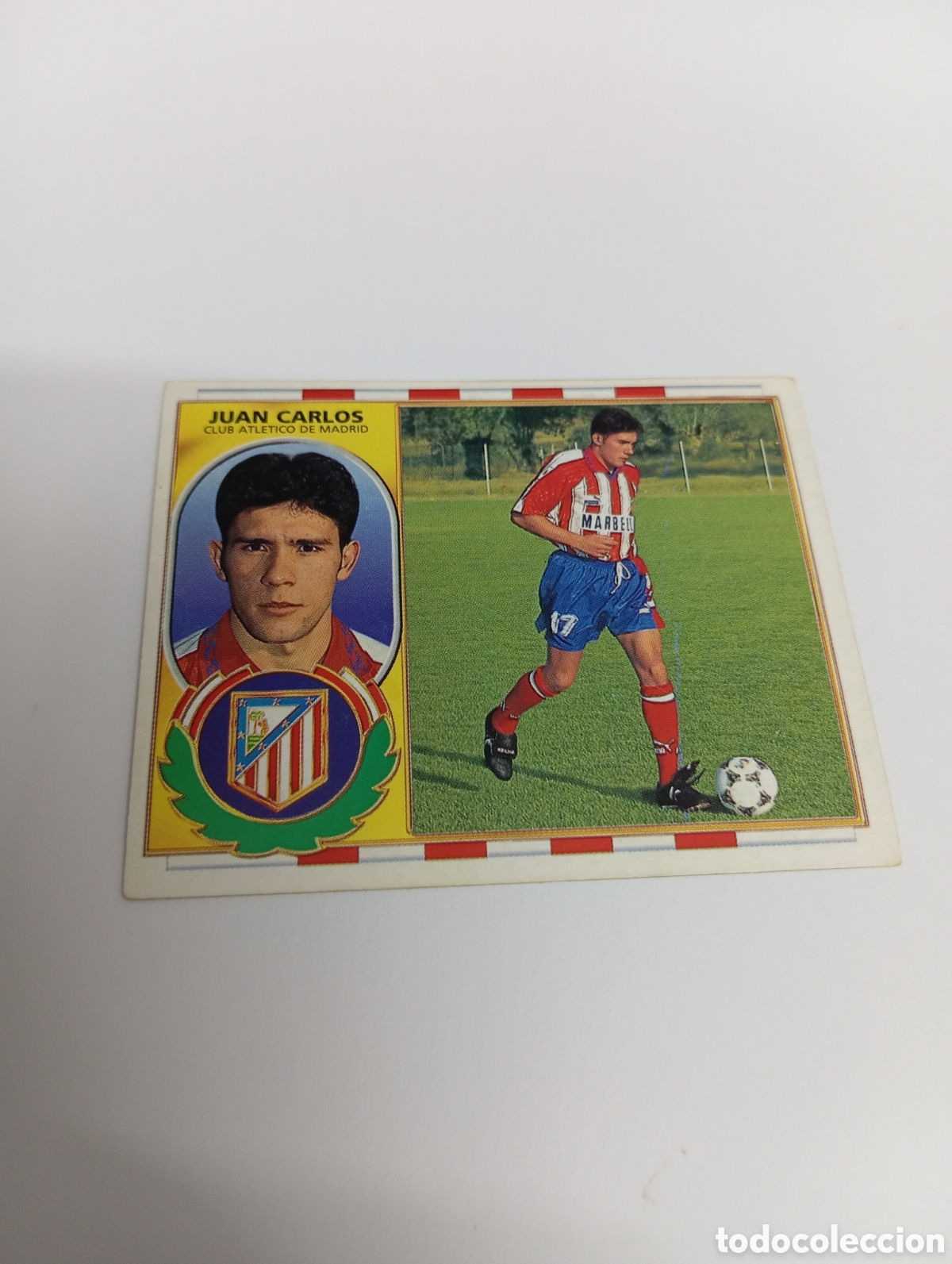 Cromos de F&uacute;tbol: JUAN CARLOS Atl&eacute;tico de Madrid Liga Este 1996 1997 PANINI 96 97
