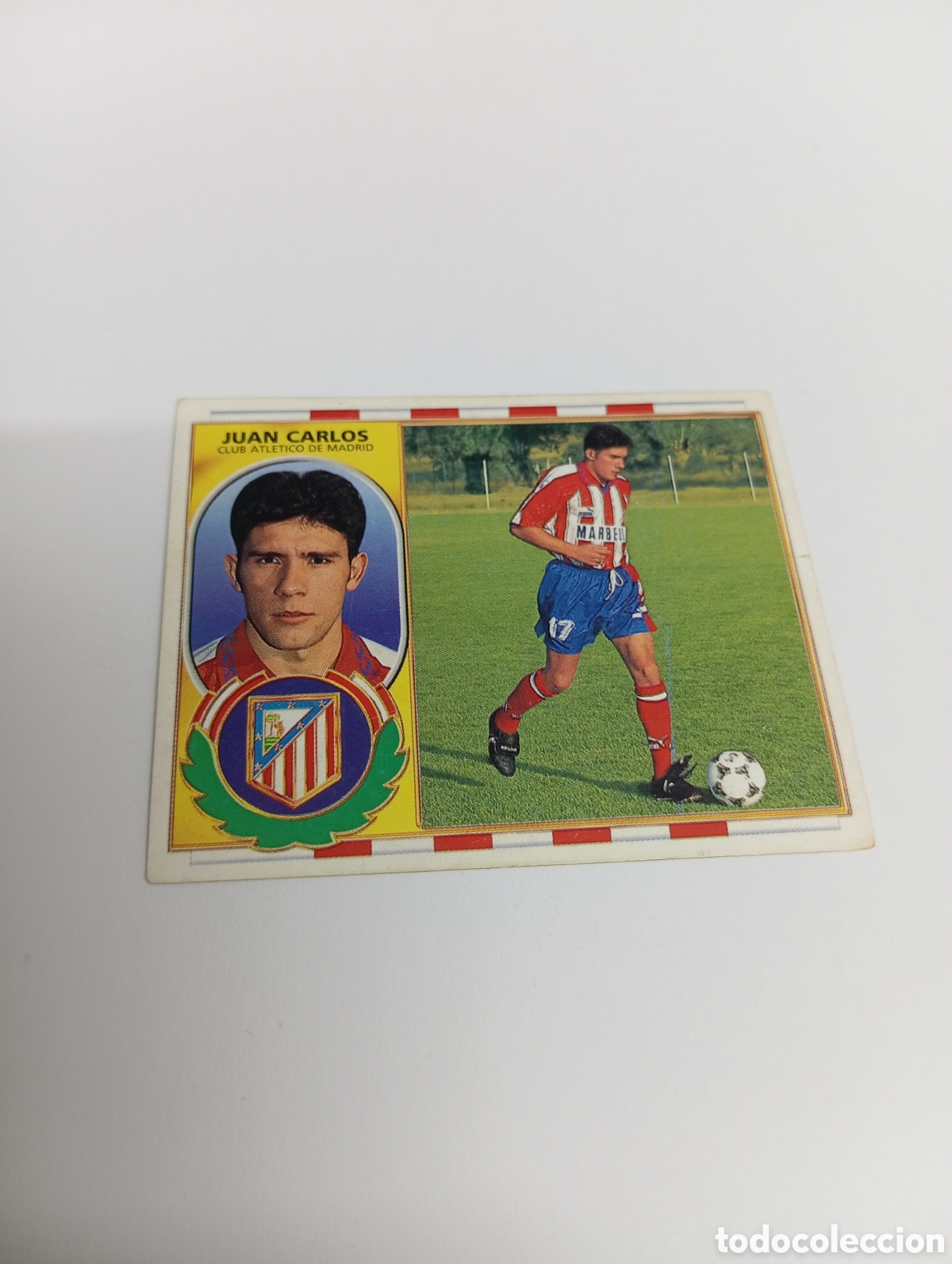 Cromos de F&uacute;tbol: JUAN CARLOS Atl&eacute;tico de Madrid Liga Este 1996 1997 PANINI 96 97