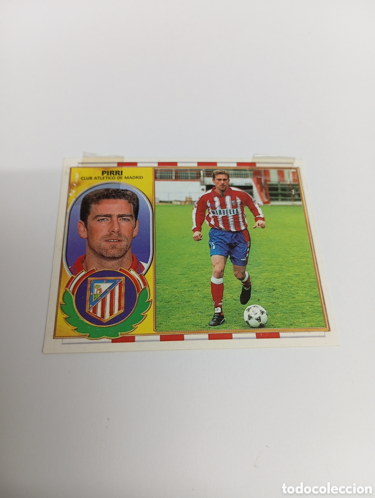 Cromos de F&uacute;tbol: PIRRI BAJA Atl&eacute;tico de Madrid Liga Este 1996 1997 PANINI 96 97