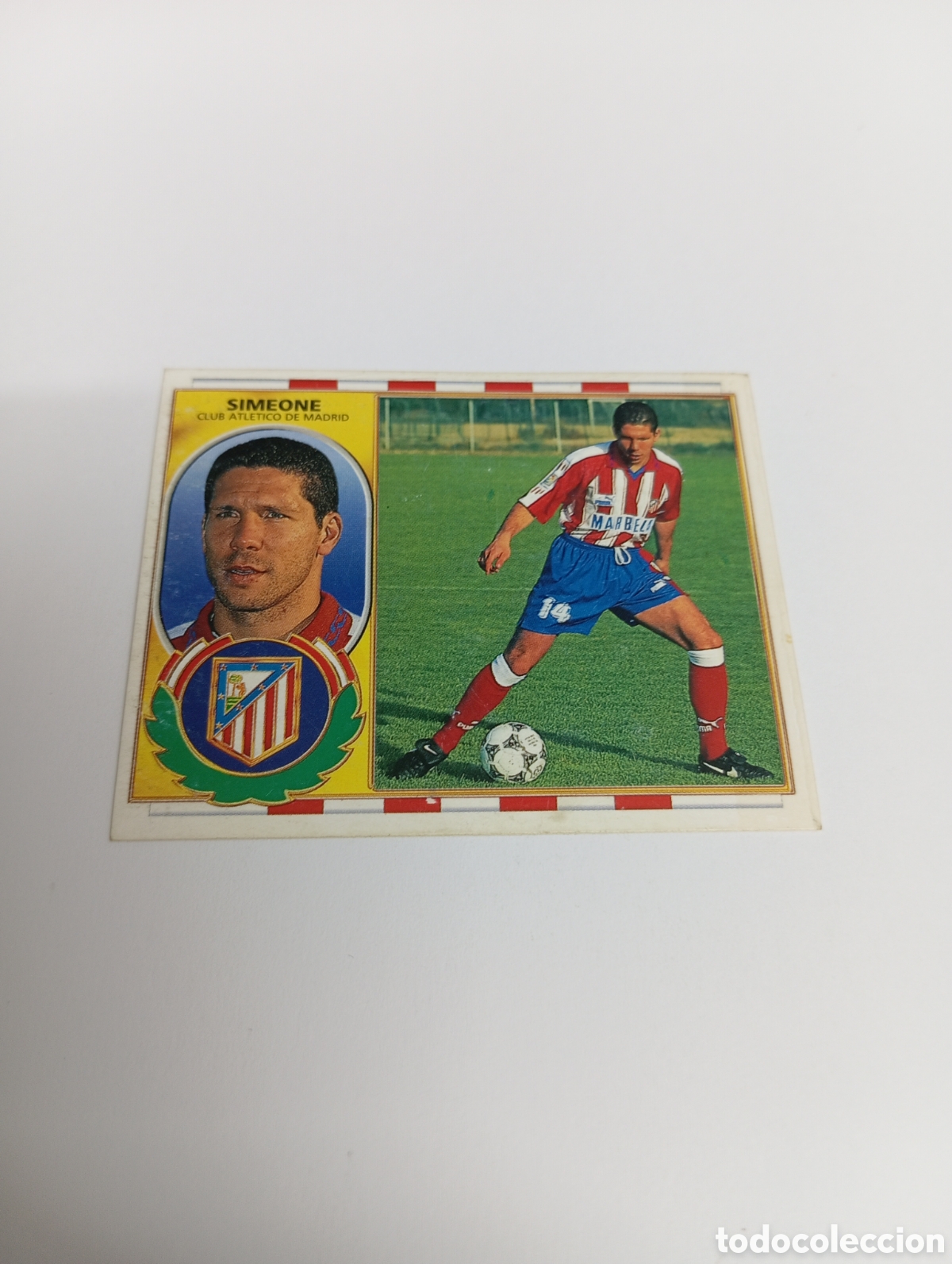Cromos de F&uacute;tbol: SIMEONE Atl&eacute;tico de Madrid Liga Este 1996 1997 PANINI 96 97