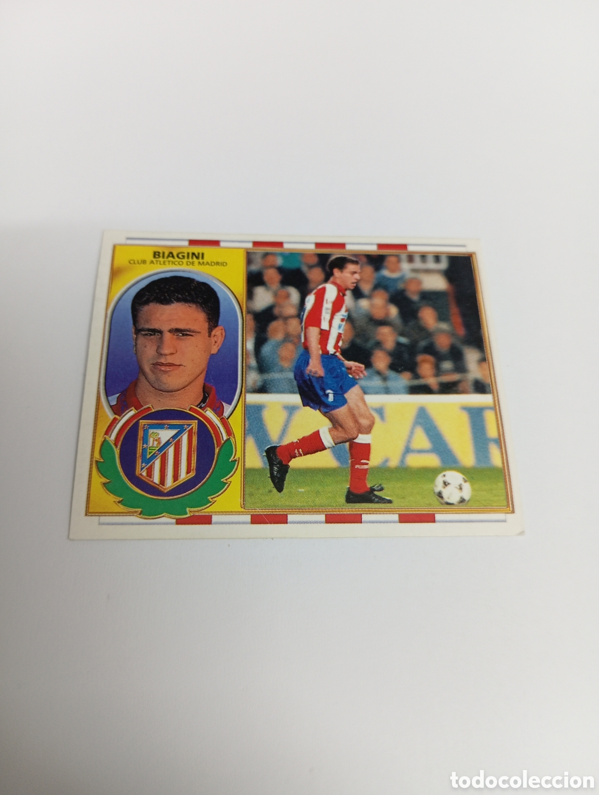 Cromos de F&uacute;tbol: BIAGINI Atl&eacute;tico de Madrid Liga Este 1996 1997 PANINI 96 97