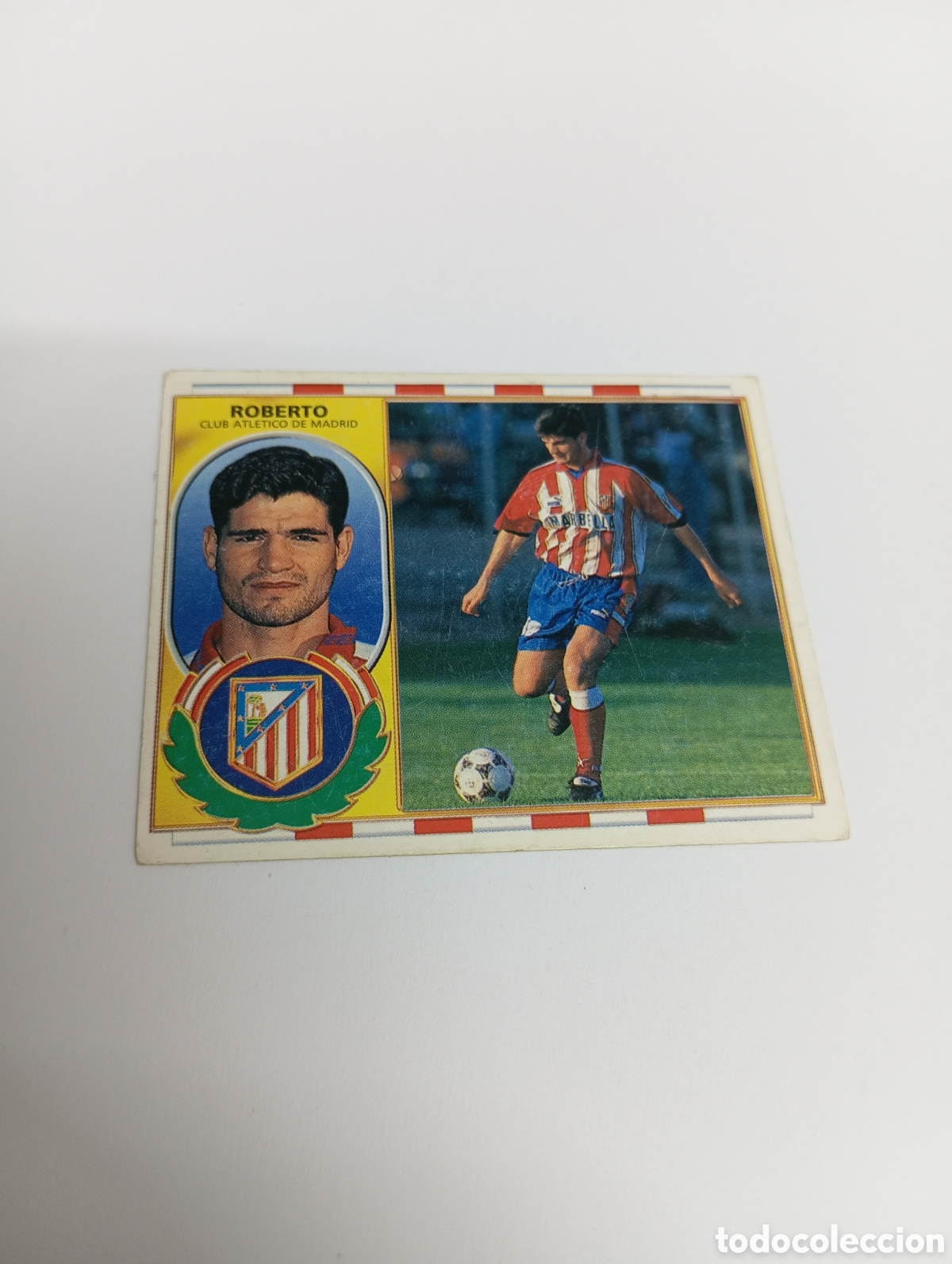 Cromos de F&uacute;tbol: ROBERTO Atl&eacute;tico de Madrid Liga Este 1996 1997 PANINI 96 97