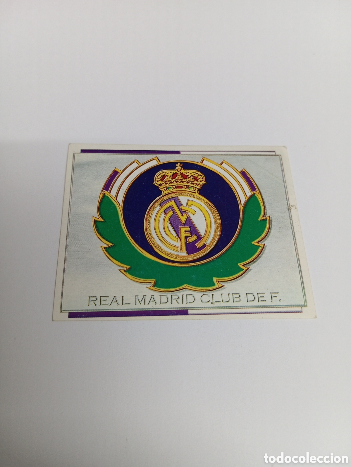 Cromos de F&uacute;tbol: ESCUDO Real Madrid Liga Este 1996 1997 PANINI 96 97