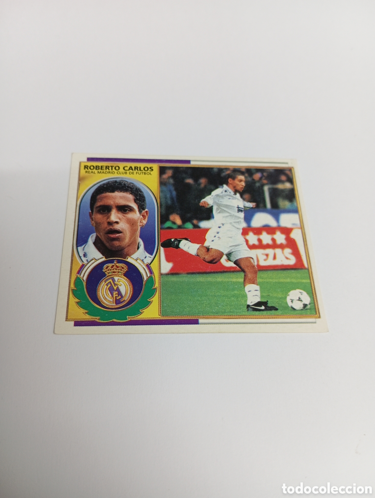 Cromos de F&uacute;tbol: ROBERTO CARLOS Real Madrid Liga Este 1996 1997 PANINI 96 97