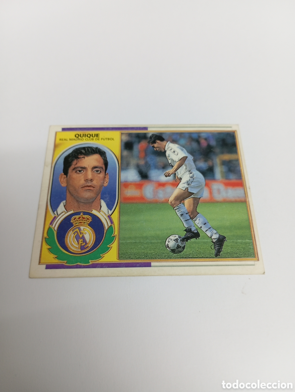 Cromos de F&uacute;tbol: QUIQUE BAJA Real Madrid Liga Este 1996 1997 PANINI 96 97