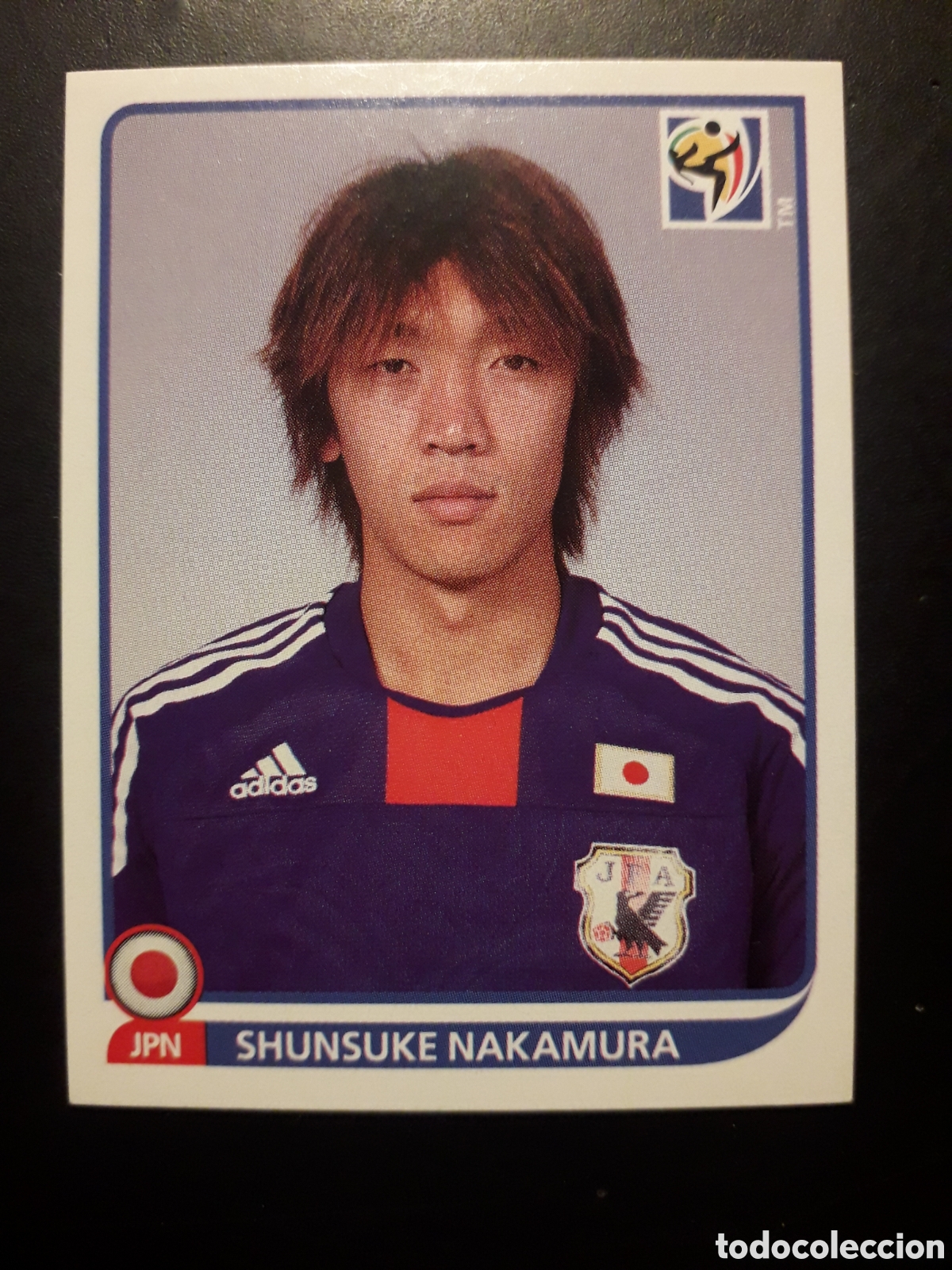 Cromos de F&uacute;tbol: SHUNSUKE NAKAMURA JAP&Oacute;N MUNDIAL SUD&Aacute;FRICA 2010 PANINI N&deg; 388 SIN PEG TRASERA AZUL PEDIDO M&Iacute;NIMO 3&euro;