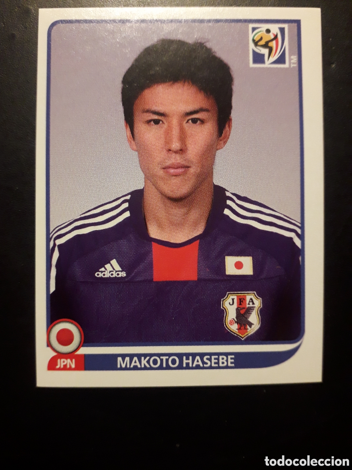 Cromos de F&uacute;tbol: MAKOTO HASEBE JAP&Oacute;N MUNDIAL SUD&Aacute;FRICA 2010 PANINI N&deg; 384 SIN PEGAR. TRASERA AZUL PEDIDO M&Iacute;NIMO 3&euro;
