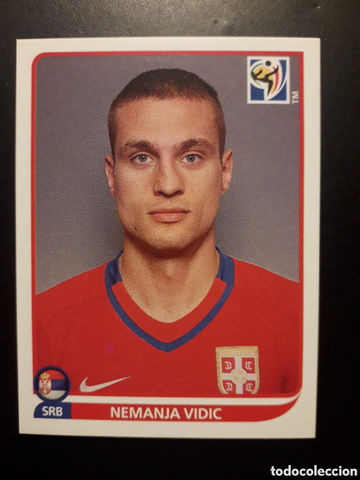 Cromos de F&uacute;tbol: VIDIC SERBIA MUNDIAL SUD&Aacute;FRICA 2010 PANINI N&deg; 299 SIN PEGAR, PEDIDO M&Iacute;NIMO 3&euro;