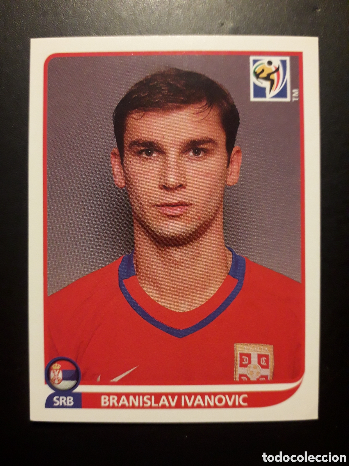 Cromos de F&uacute;tbol: IVANOVIC SERBIA MUNDIAL SUD&Aacute;FRICA 2010 PANINI N&deg; 300 SIN PEGAR, TRASERA AZUL PEDIDO M&Iacute;NIMO 3&euro;