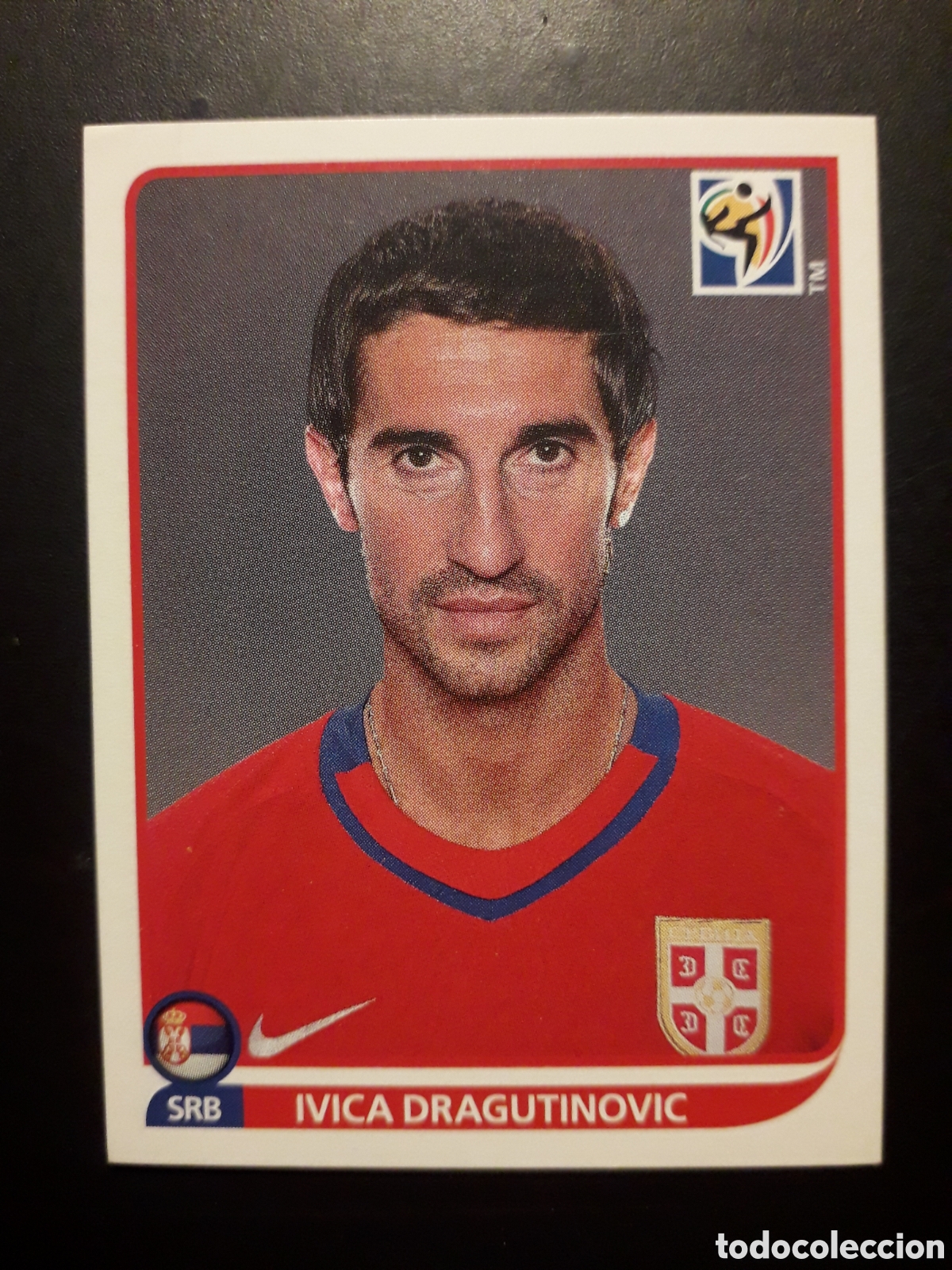 Cromos de F&uacute;tbol: DRAGUTINOVIC SERBIA MUNDIAL SUD&Aacute;FRICA 2010 PANINI N&deg; 301 SIN PEGAR, PEDIDO M&Iacute;NIMO 3&euro;.