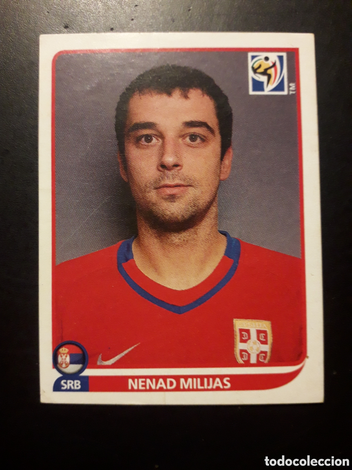 Cromos de F&uacute;tbol: MILIJAS SERBIA MUNDIAL SUD&Aacute;FRICA 2010 PANINI N&deg; 308 SIN PEGAR, PEDIDO M&Iacute;NIMO 3&euro;.