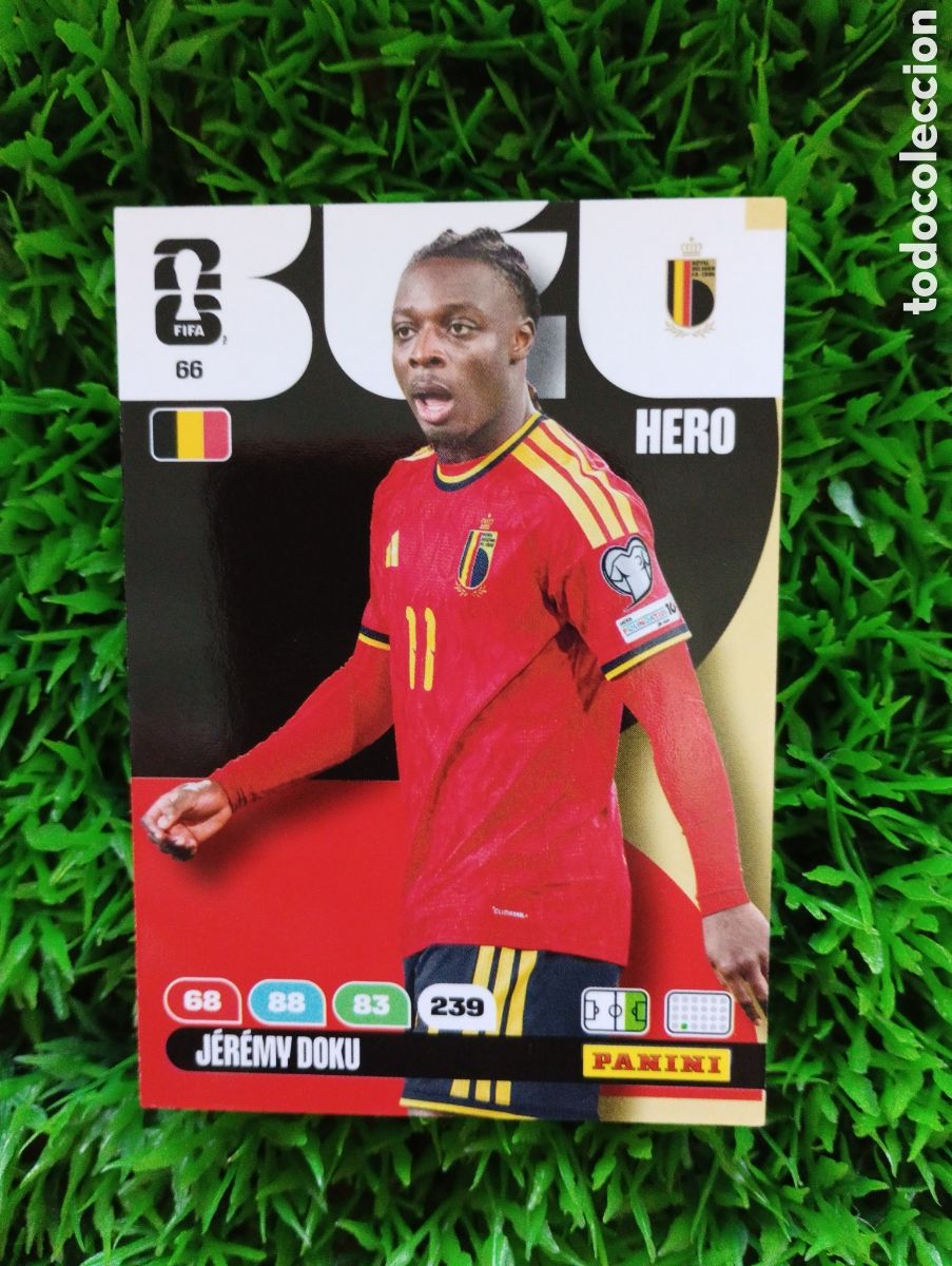 Cromos de F&uacute;tbol: Doku Belgica Adrenalin XL Mundial 2026 # 66