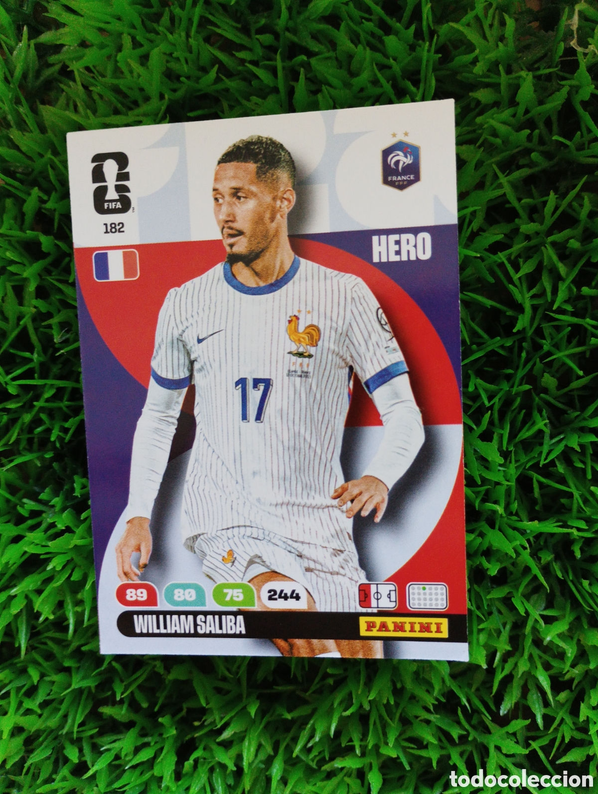 Fu&szlig;ball-Sticker: Saliba Francia Adrenalin XL Mundial 2026 # 182