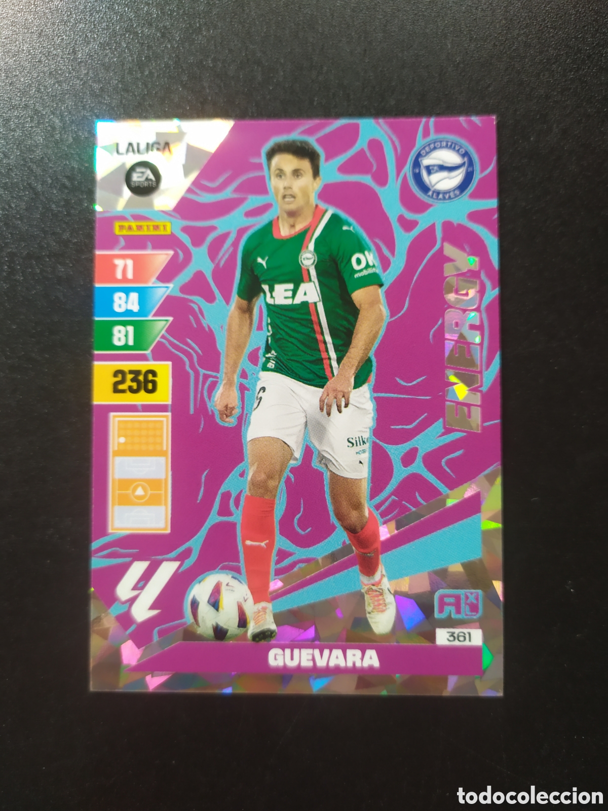 Cromos de F&uacute;tbol: Adrenalyn 2023 2024 23 24 panini Guevara energy n&deg; 361 Alav&eacute;s